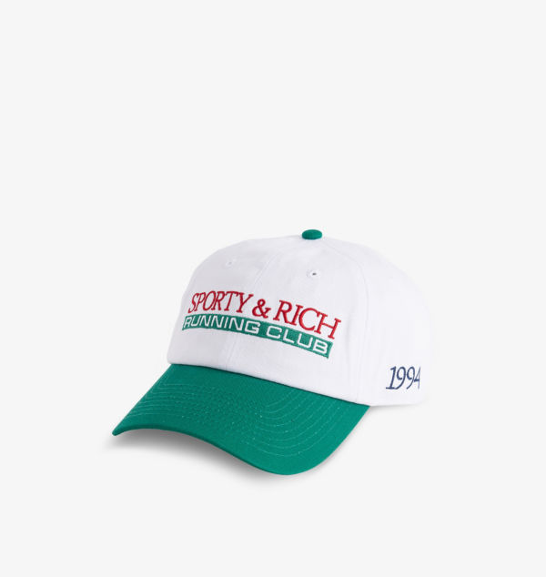 

Бейсболка из хлопка с вышитым логотипом Sporty & Rich, белый