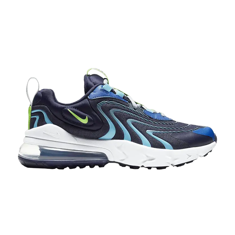 

Кроссовки Nike Air Max 270 React ENG GS 'Blackened Blue', синий