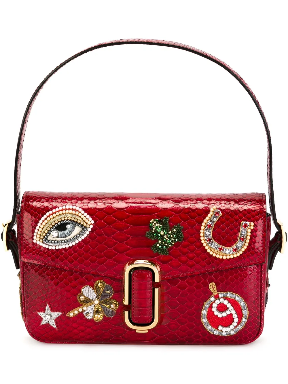 

Сумка на плечо с заплатками MARC JACOBS, розовый