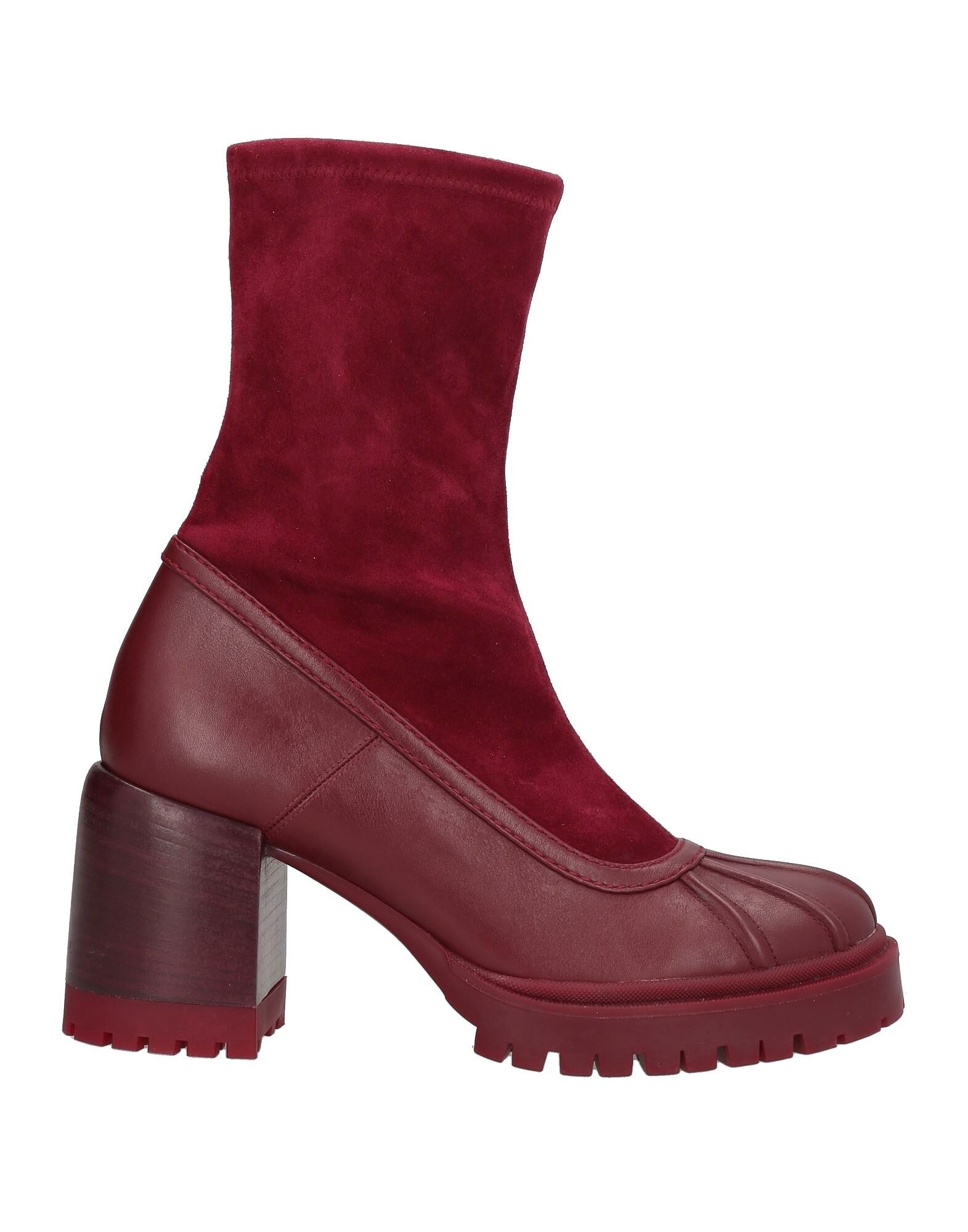 Ботильоны Casadei, гранатовый