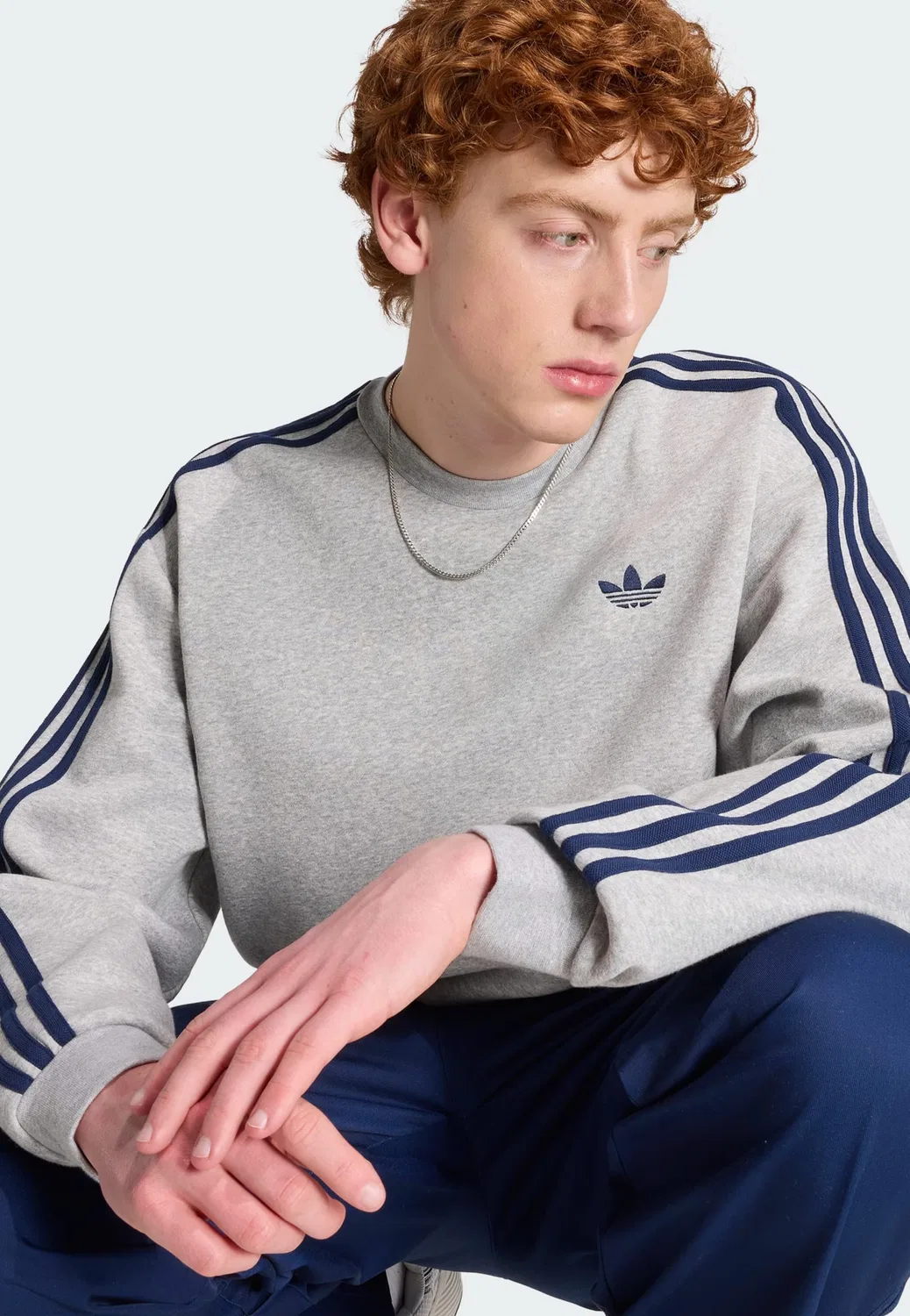 Свитшот Adidas Originals серого цвета — фото 4