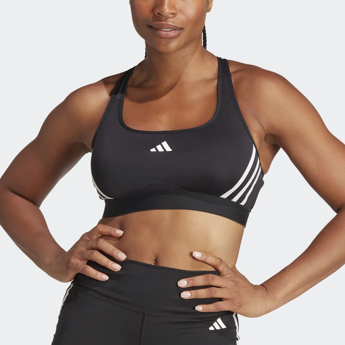 

Спортивный бюстгальтер adidas Performance "PWRCT MS 3S BRA", белый