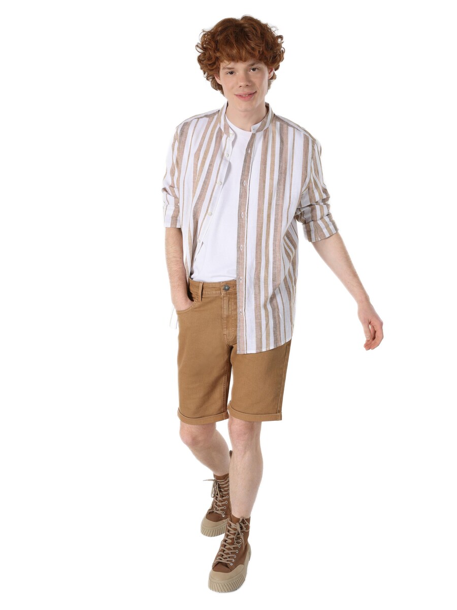 

Рубашка на пуговицах классического кроя Colin's, Mottled Brown