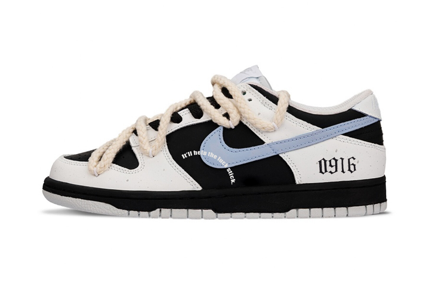 

Кроссовки Nike Dunk Skateboarding Shoes Men Low-top University Blue/Black/White, слоновая кость, Бежевый, Кроссовки Nike Dunk Skateboarding Shoes Men Low-top University Blue/Black/White, слоновая кость