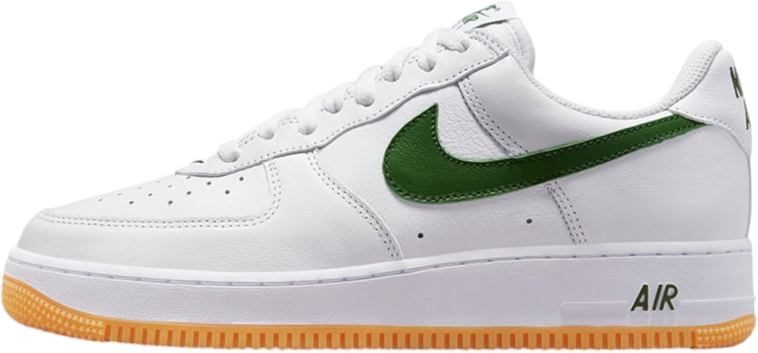 Мужские кроссовки Nike Air Force 1, белый/зеленый/желтый