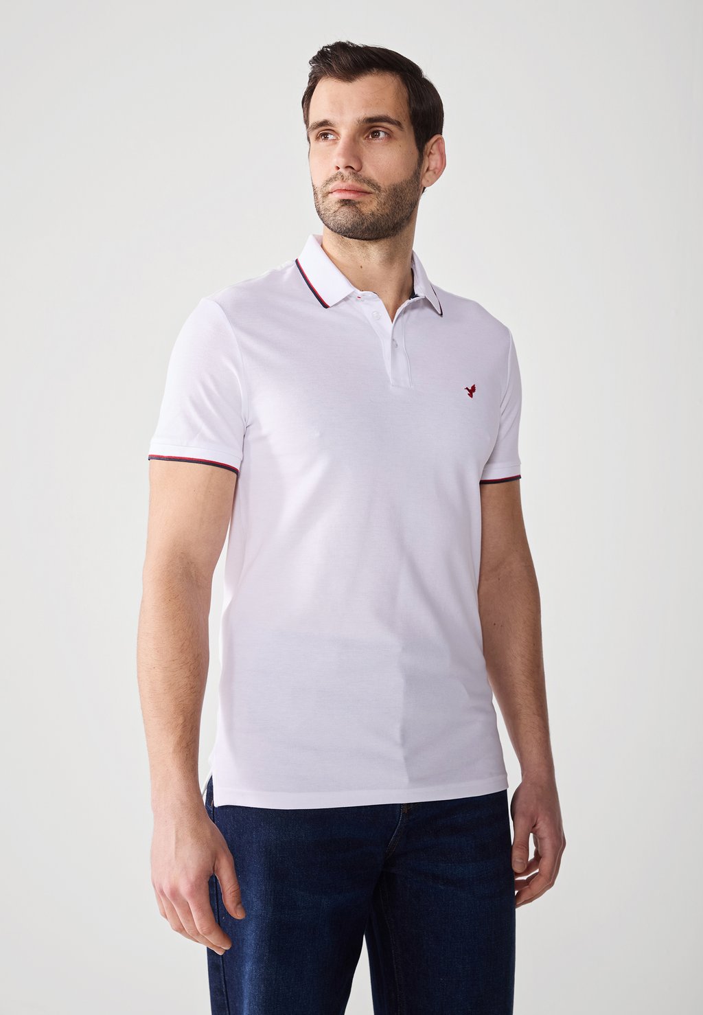 

Поло Pier One by Zalando, белый