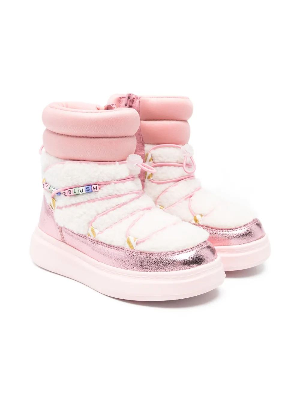 

Сапоги с дутыми манжетами Billieblush, розовый
