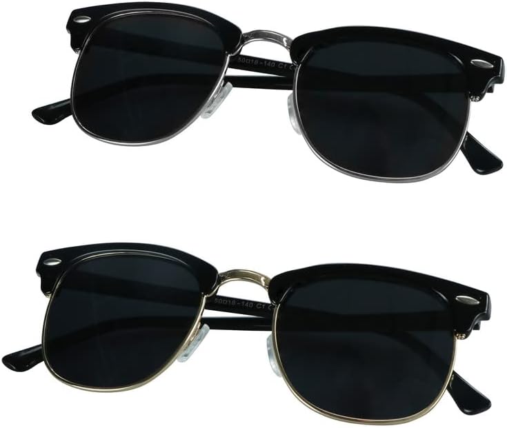 

Солнцезащитные очки LifeArt Vintage Round для мужчин и женщин, градиентные серые линзы, защита UV400, оправа черного, золотого и черного, серебряного цвета, увеличение +3.00, комплект из 2 штук, Coexist(black Gold+black Silver)