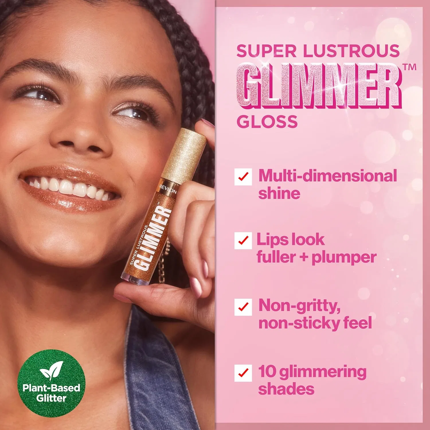 Блеск для губ Revlon Super Gloss Gli ммer Gloss, оттенок 005 Polished Almond, 3.8 мл — фото 3