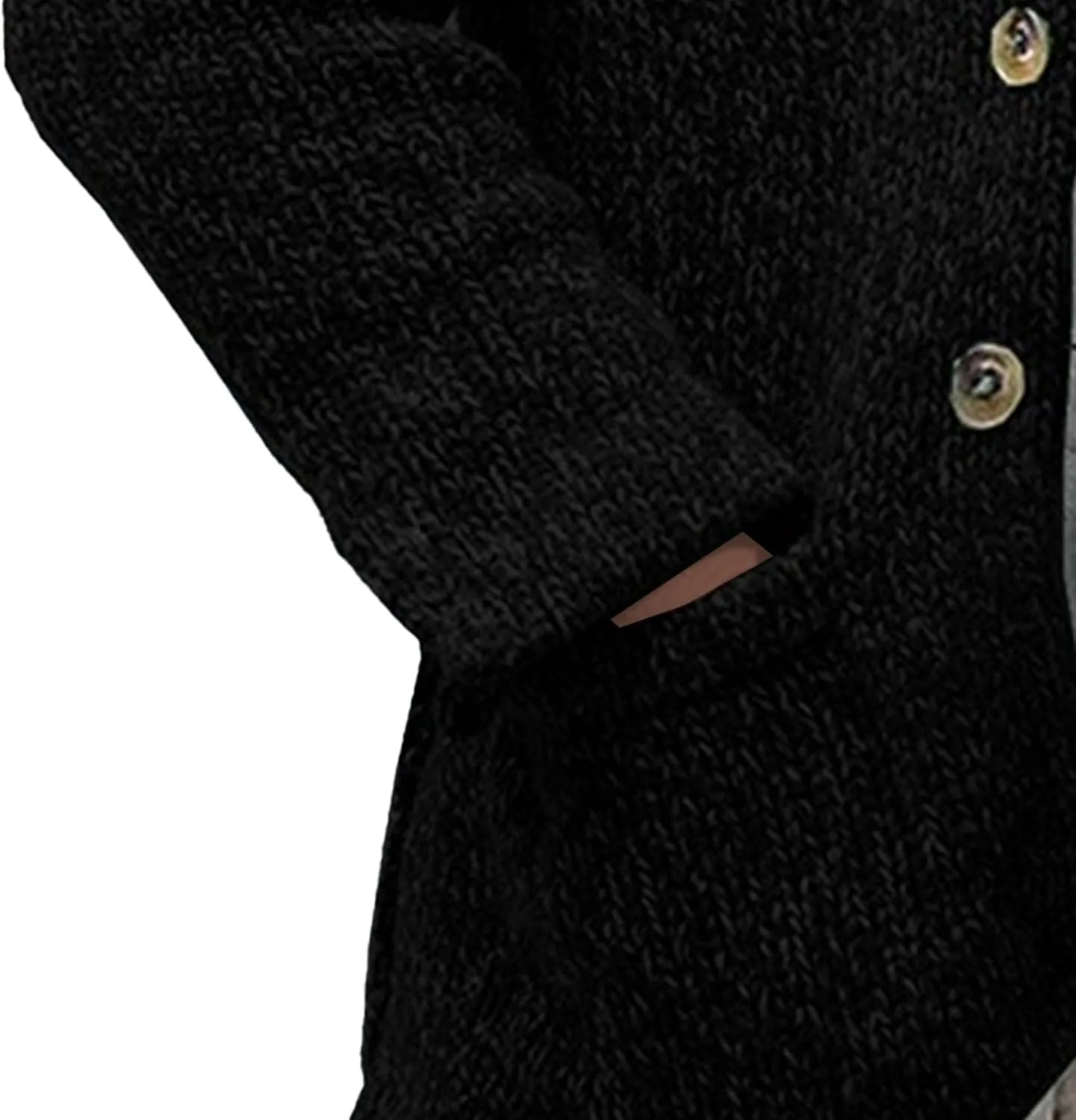 Мужской свитер с воротником стойкой на пуговицах Slim Fit — фото 3