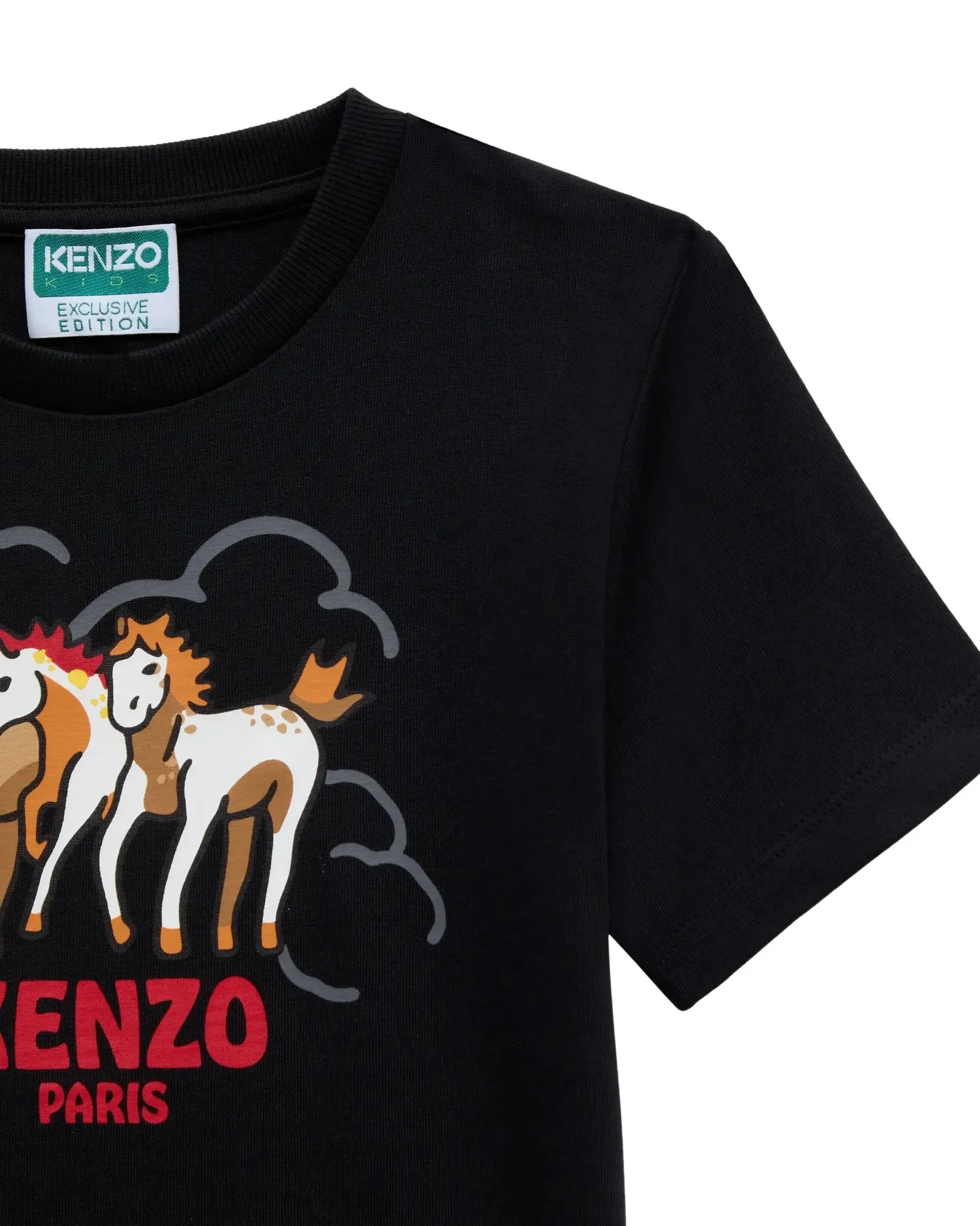 (GS) Футболка KENZO «Лунный Новый год», черная — фото 3