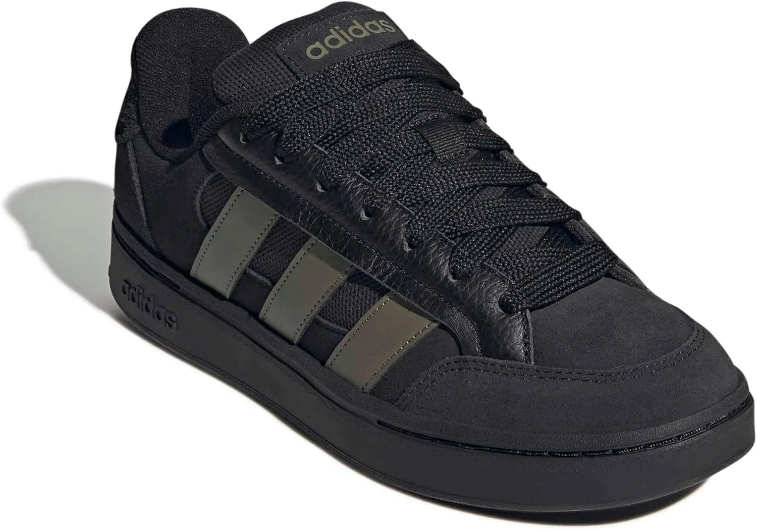 Кроссовки мужские Adidas Grand Court Alpha, Black/Olive Strata/Black — фото 4