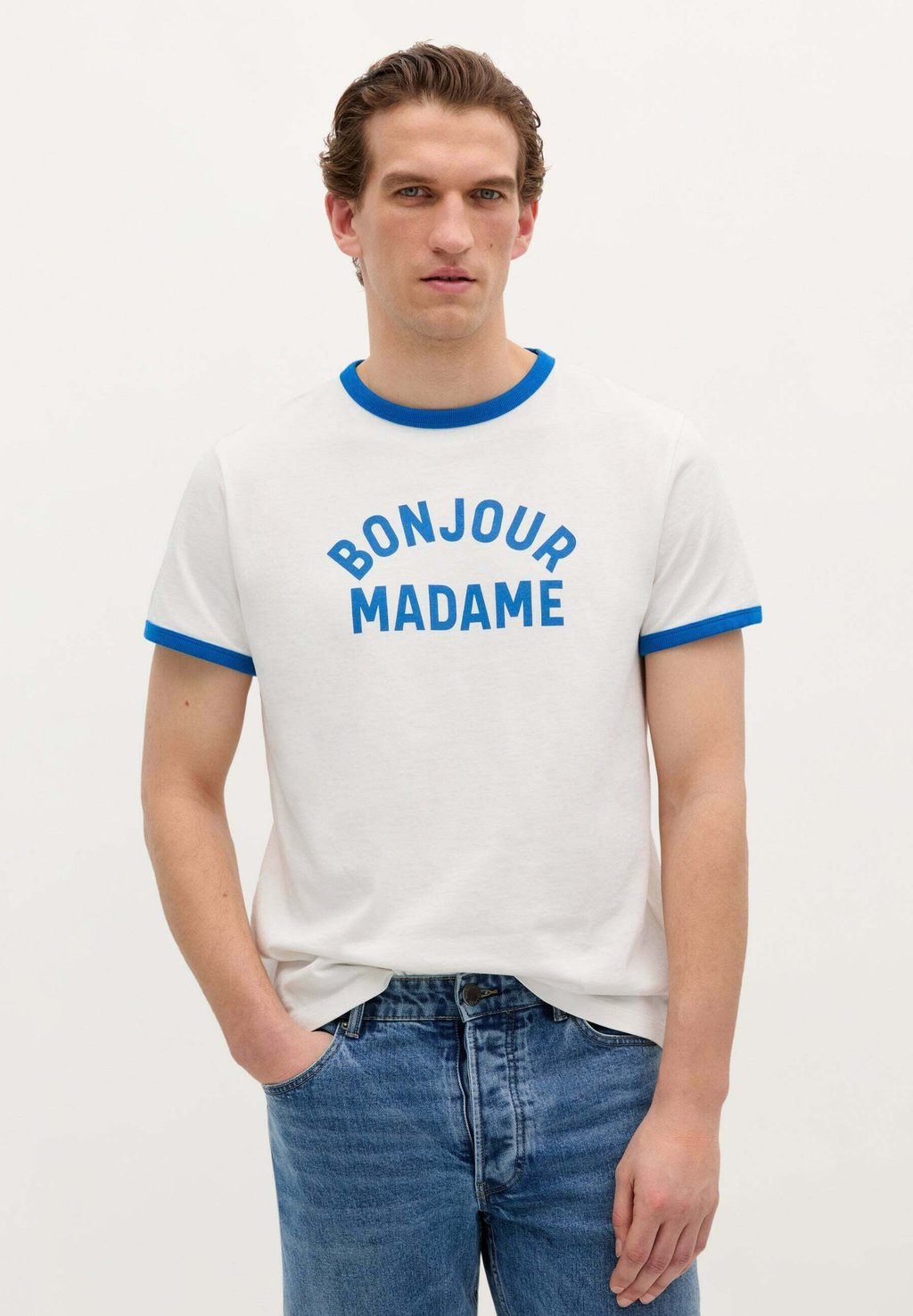 

Футболка с принтом BONJOUR TEE Scalpers, синий