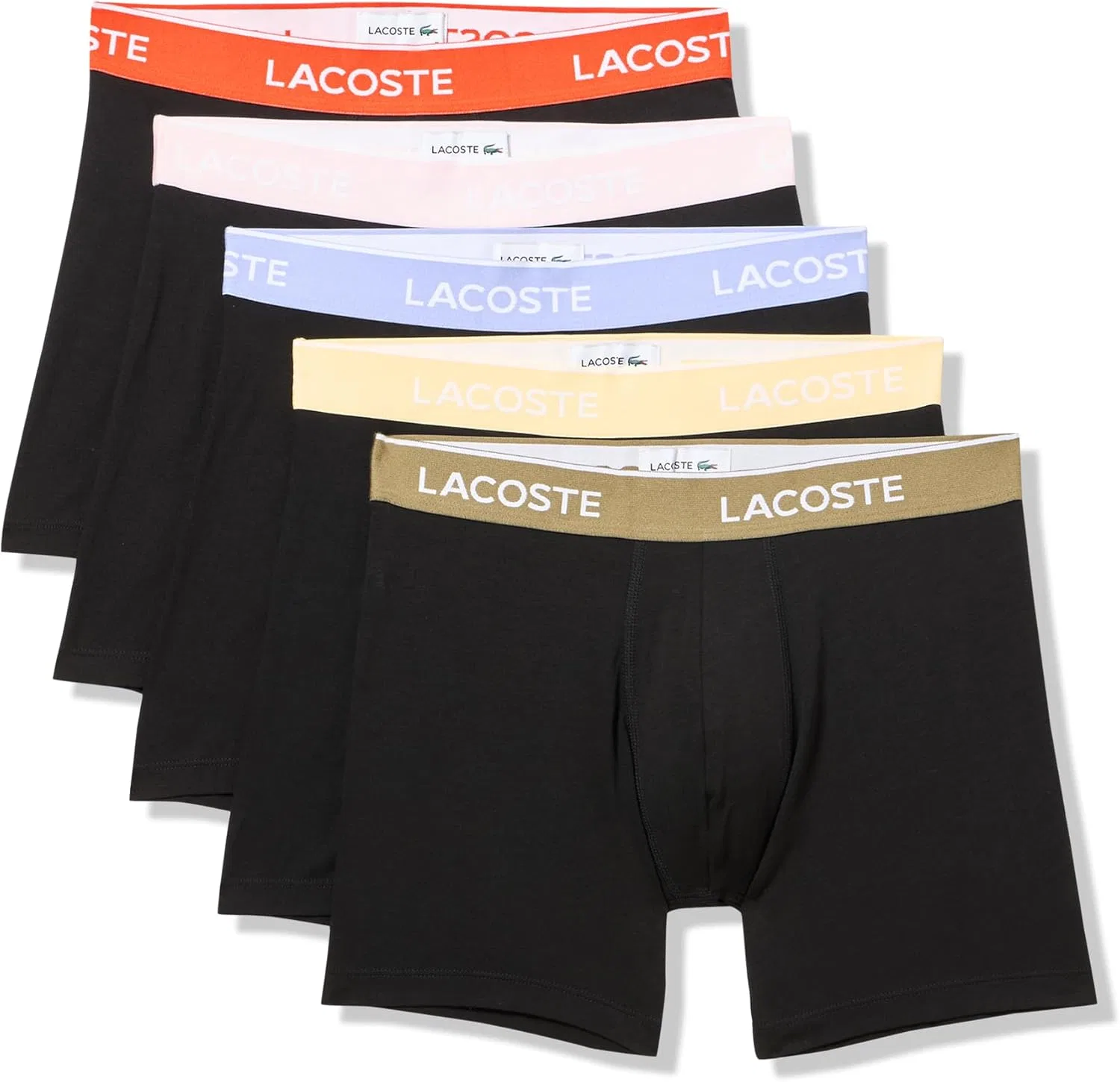 Боксеры Lacoste, Black/Desinvotte/Flamingo/Delphinium/Olive/Sesame