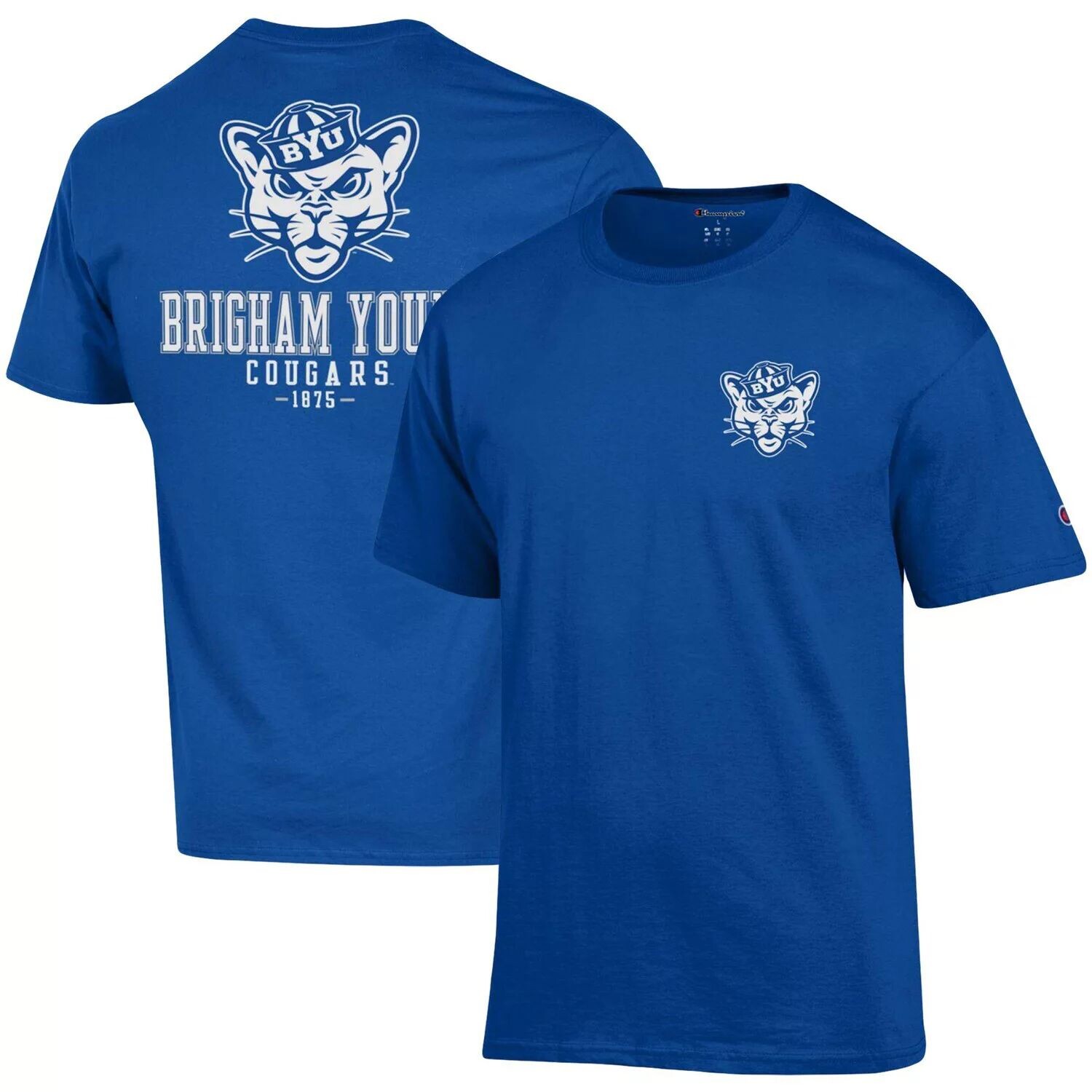 

Мужская футболка Royal BYU Cougars Stack 2-Hit Champion