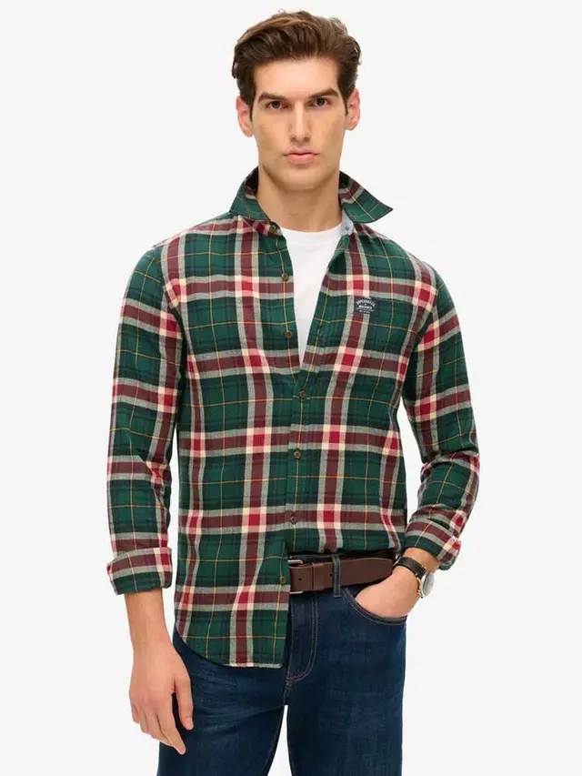 

Рубашка Superdry Long, цвет oregon/green