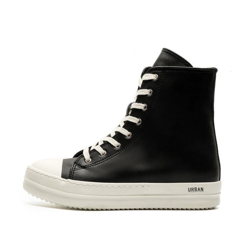 

Кроссовки URBAN AUTHENTIC Skateboarding Shoes Unisex High-top Black, черный