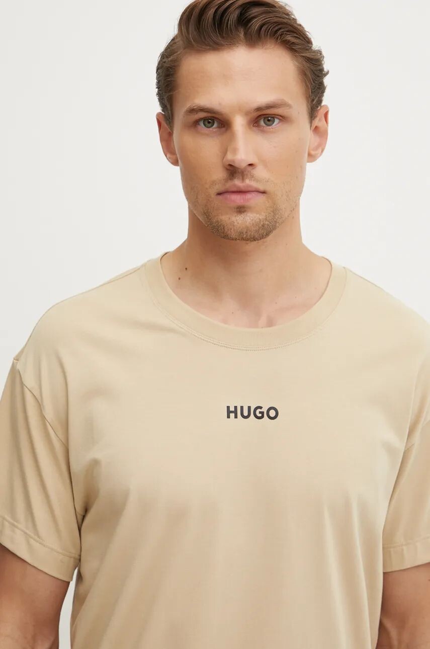 

Футболка HUGO Lounge, бежевый