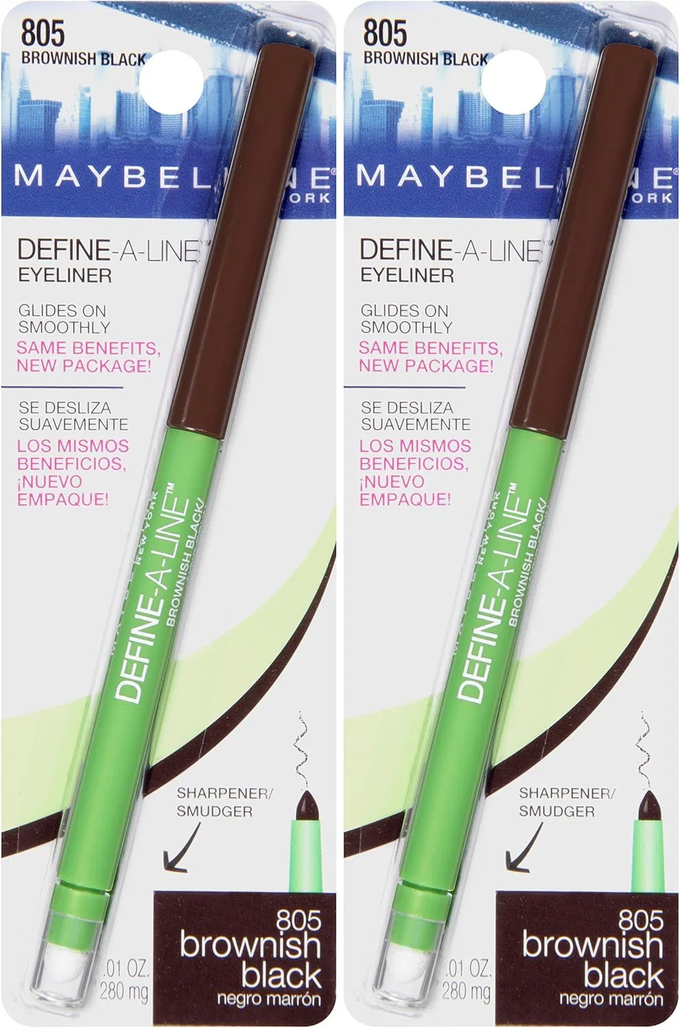Подводка для глаз Maybelline Define-A-Line коричнево-черная 0.01 fl. oz. — фото 2