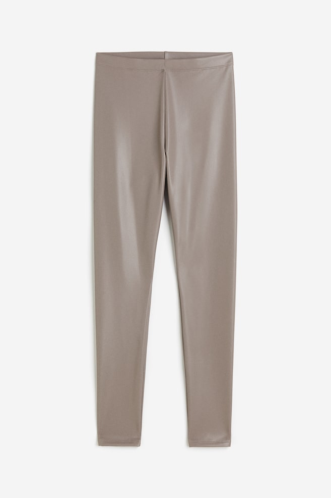 

Леггинсы с покрытием H&M, бежевый