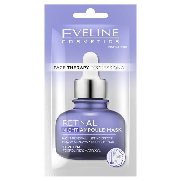 

Кремовая ночная маска для лица, 8 мл Eveline Cosmetics Face therapy professional