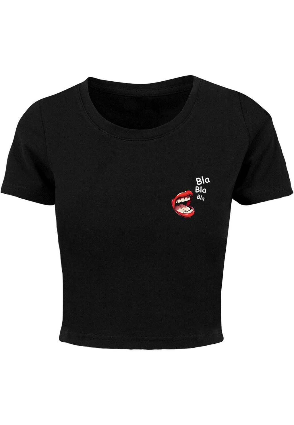 

Базовая футболка LA BLA BLA COMIC CROPPED TEE Merchcode, черный