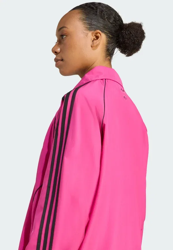 Куртка Teamgeist adicolor light jacket Adidas Originals, полупрозрачный фуксия черный — фото 3