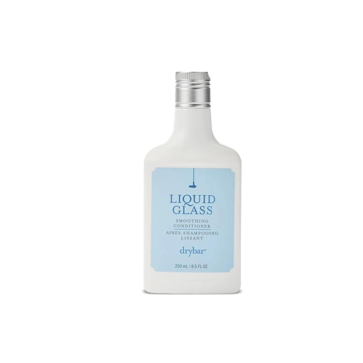 Разглаживающий кондиционер Drybar Liquid Glass | Уменьшает пушистость, придает гладкость и блеск, легкая формула для всех типов волос, веганский продукт, не тестируется на животных. 251 мл (1 шт.)