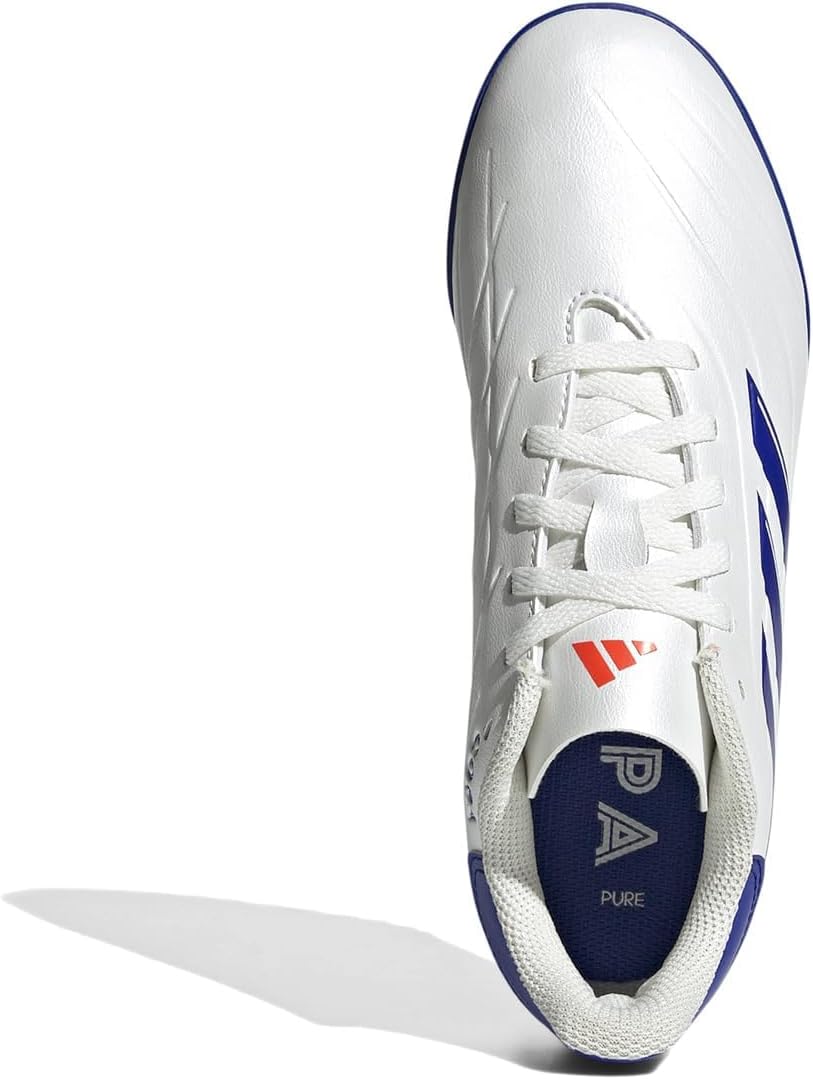 Детские кроссовки Adidas Copa Pure 2 Club Turf (унисекс), белый/красный/голубой — фото 2
