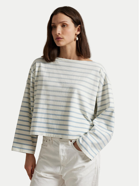 

Блузка свободного кроя 211959103003 Polo Ralph Lauren, экрю
