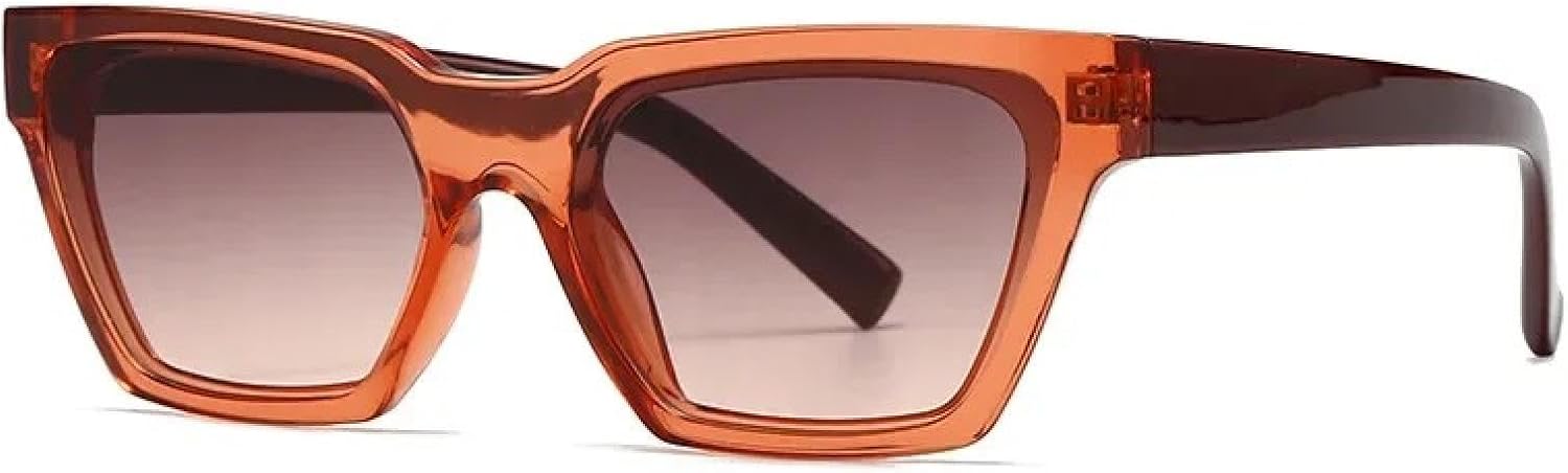 

Солнцезащитные очки «кошачий глаз» для женщин, модные, разноцветные, с защитой от УФ-излучения UV400, для мужчин, трендовые, с градиентным эффектом TVTBBVV, C4 Orange Tea