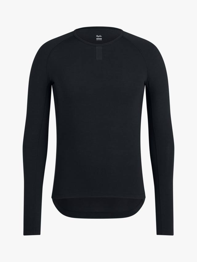 

Женский топ базового слоя с длинным рукавом Rapha, цвет Black/Black
