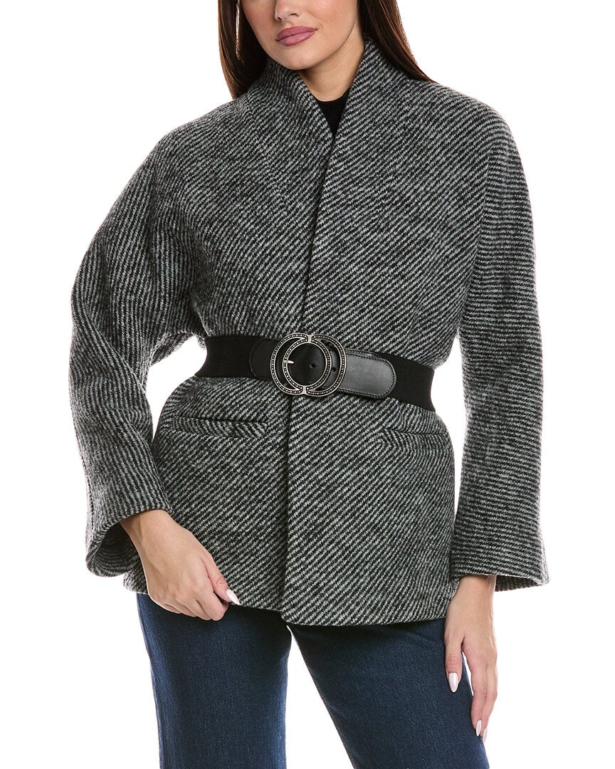 

Ba&sh Пальто Carole из шерсти, серый