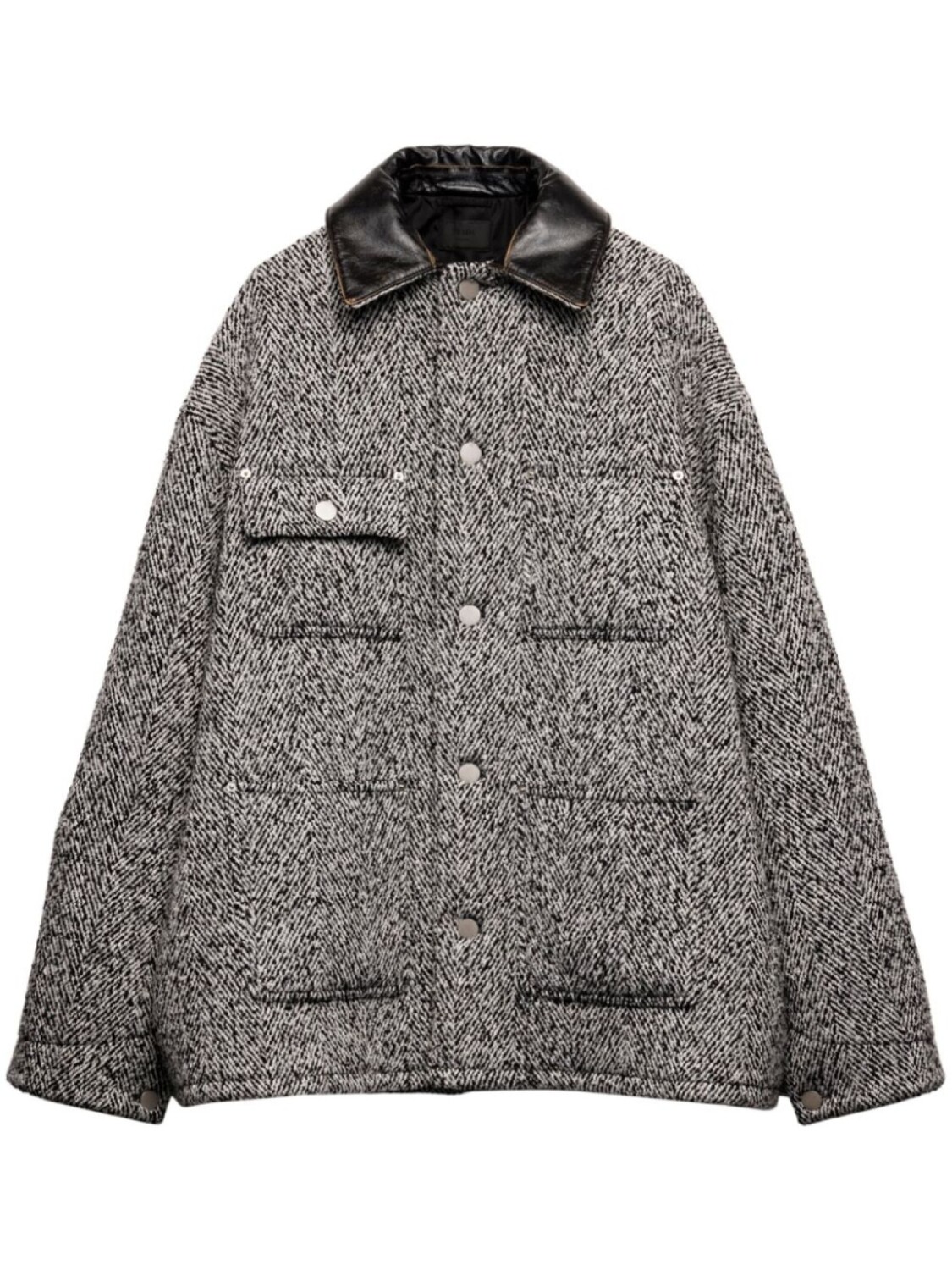 

Prada шерстяная куртка-рубашка, белый