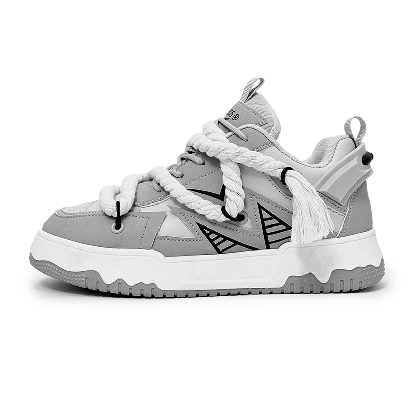 

Boogie Bear Кроссовки мужские низкие черные/черные белые/серые серые, цвет Gray