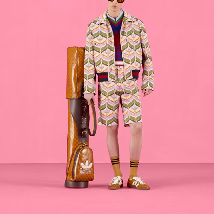 Куртка Adidas Originals X ADIDAS унисекс зеленая Gucci, зеленый — фото 2
