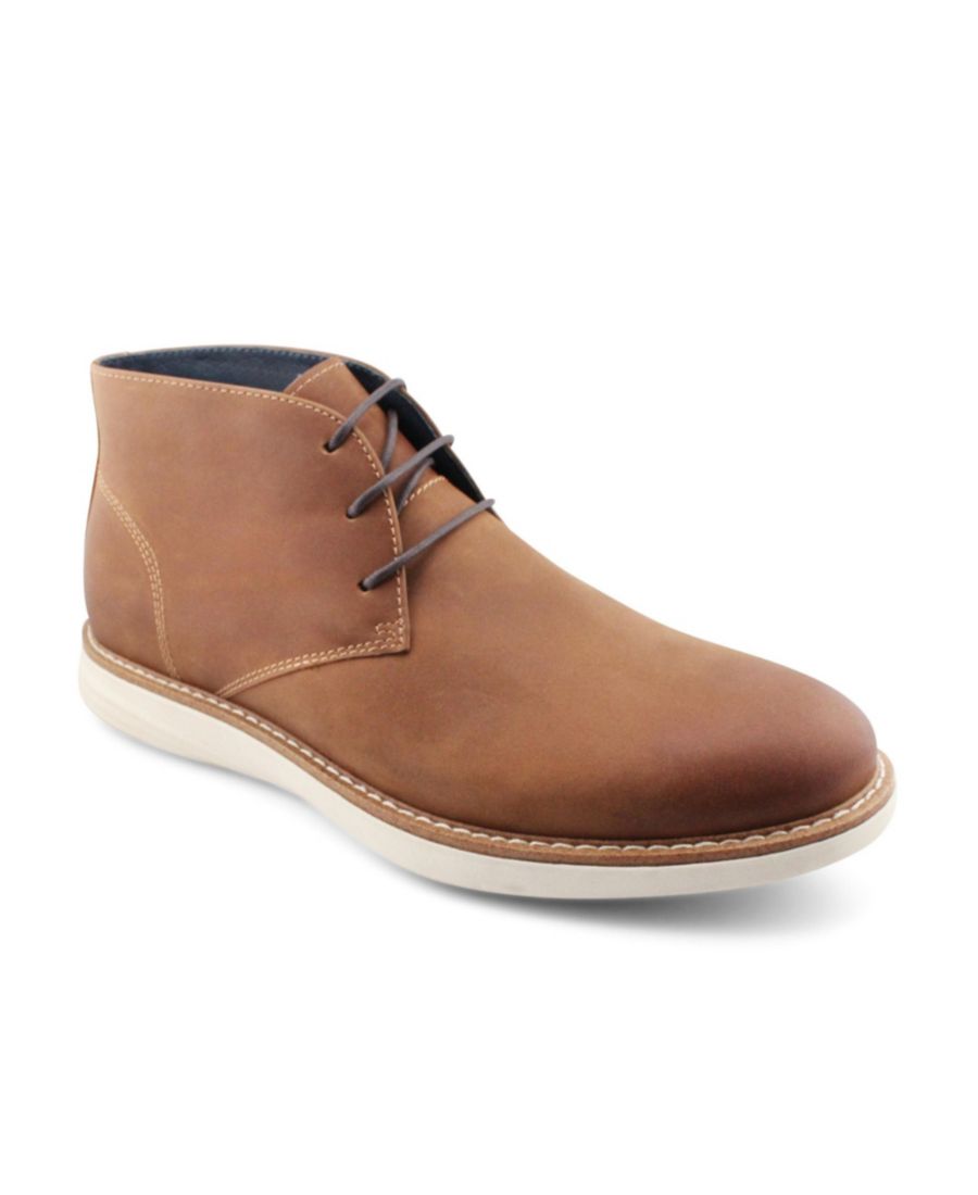 

Мужские повседневные гибридные ботинки-чукка Colton с гладким носком и шнуровкой Blake McKay, Tan