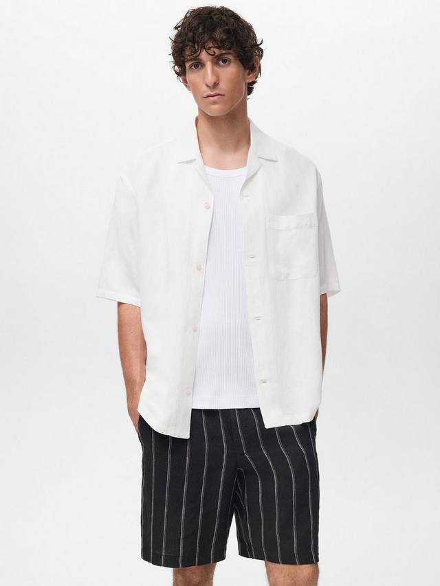 

Банареа рубашка Regular Fit Mango, Natural White