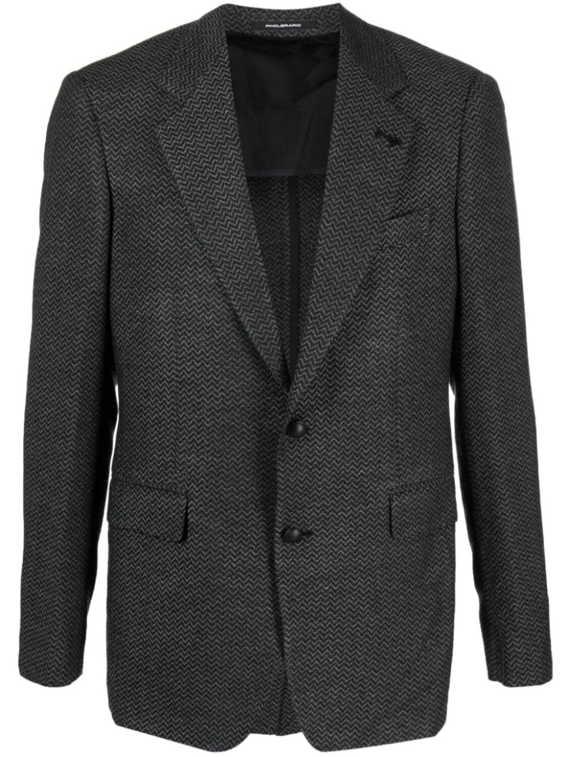 

Tagliatore однобортный пиджак с узором зигзаг, черный