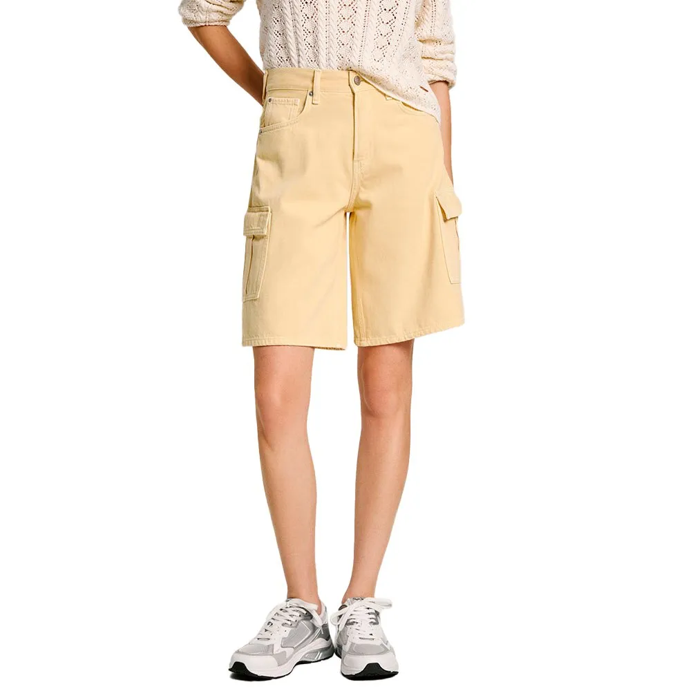 

Шорты Pepe Jeans Relaxed Hw Worker Clr denim, желтый