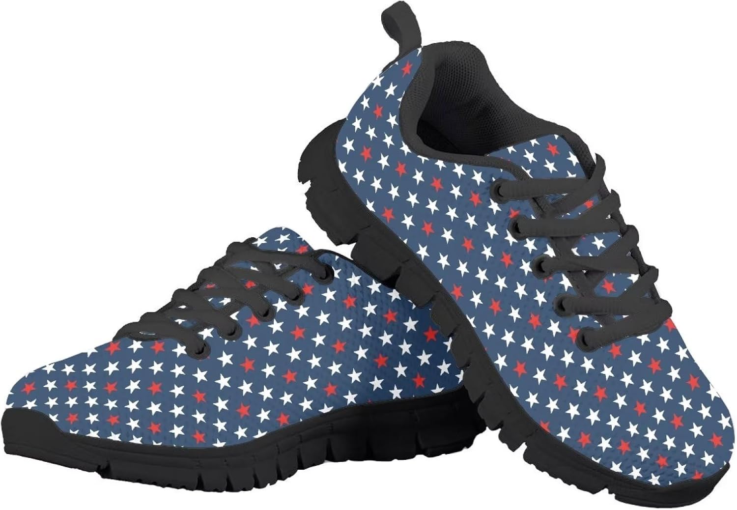 

Кроссовки GIFTPUZZ для детей и взрослых унисекс, легкие и дышащие, для бега, походов, прогулок, спорта и путешествий, American Flag Star