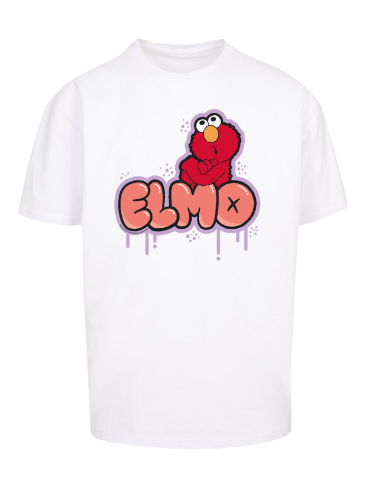 

Футболка F4NT4STIC Heavy Oversize T-Shirt Sesamstraße Elmo NO, белый