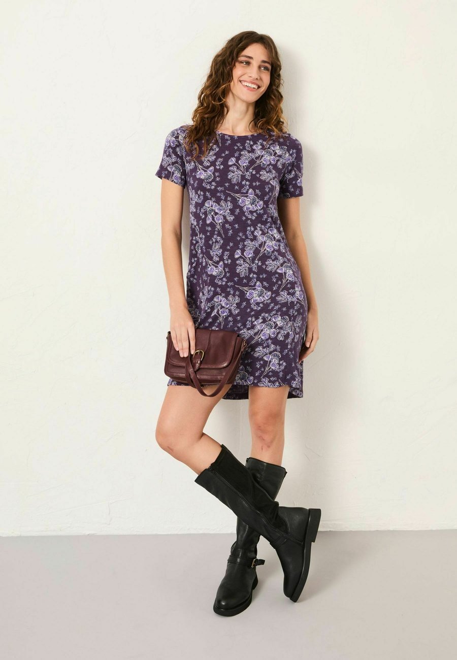 

Платье FatFace REGULAR FIT, Multi Heather Leaf/Purple