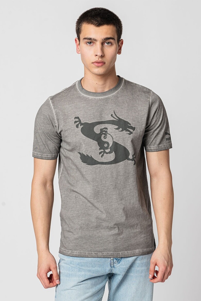 

Футболка с принтом Puma, серый