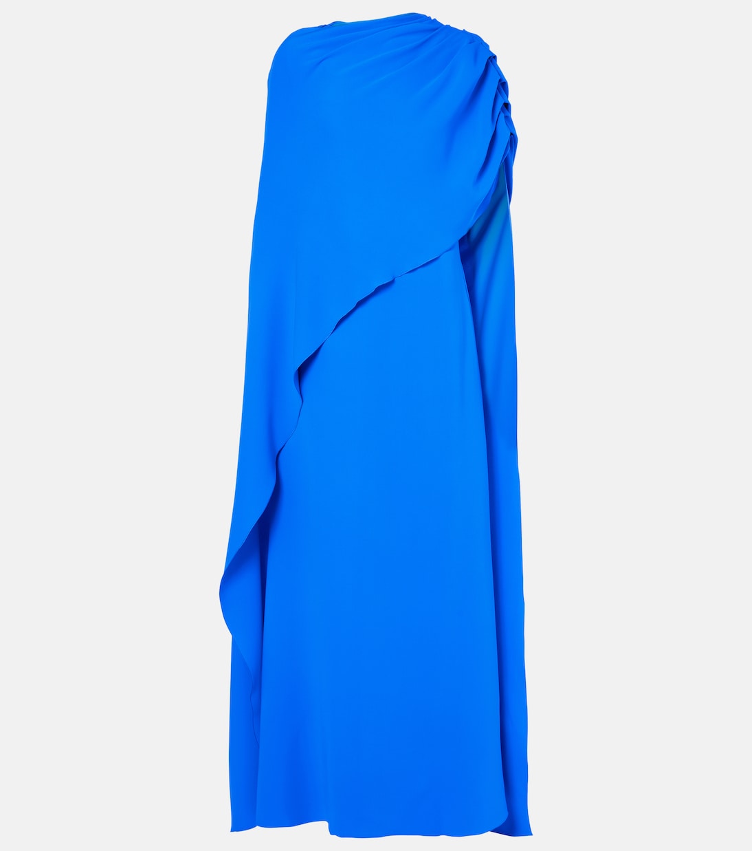 

Платье из смесового шелка-жоржета с драпировкой Oscar de la Renta, Lapis