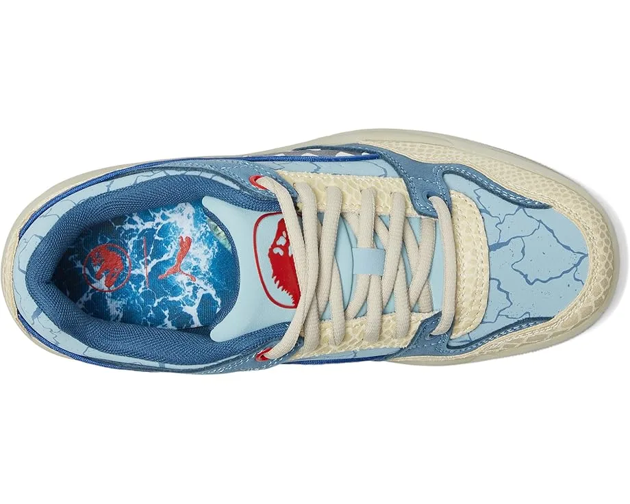 Кроссовки PUMA Kids Rebound Retro Jurassic World Shoes (Big Kid), Seafoam/Navy/Creamy Vanilla — фото 2