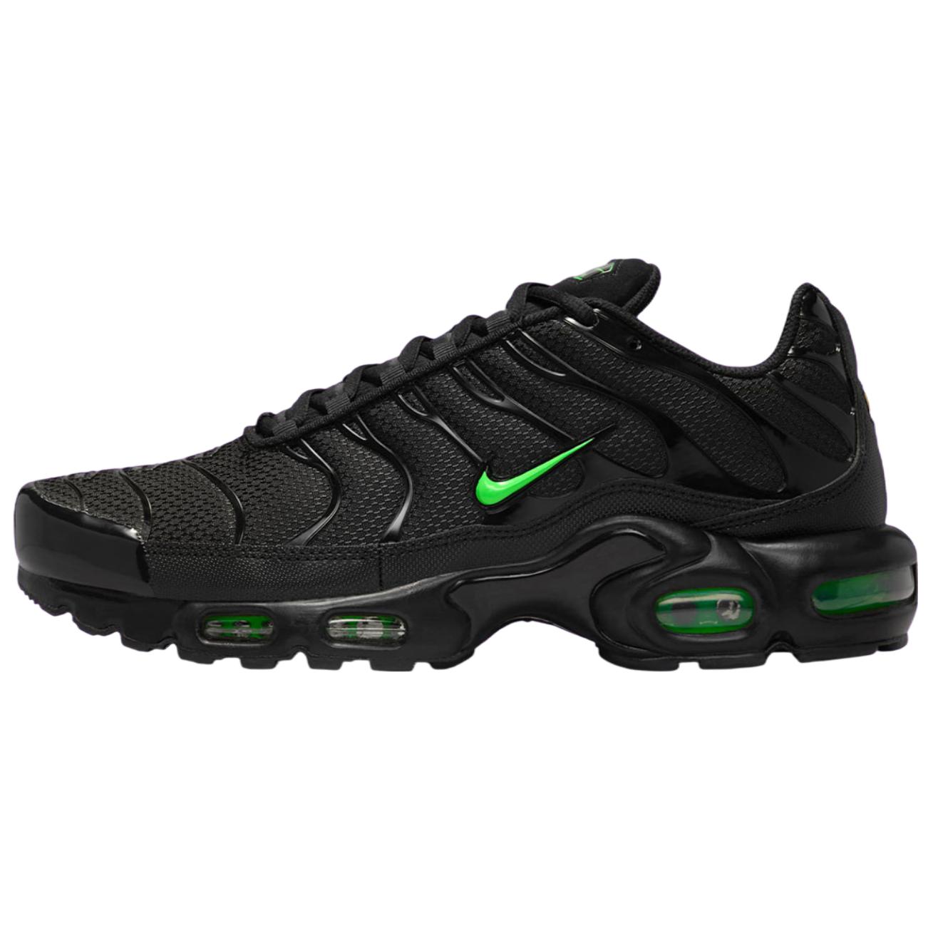 

Nike Кроссовки Air Max Plus с низким верхом, устойчивые к истиранию, мужские, черно-зеленые