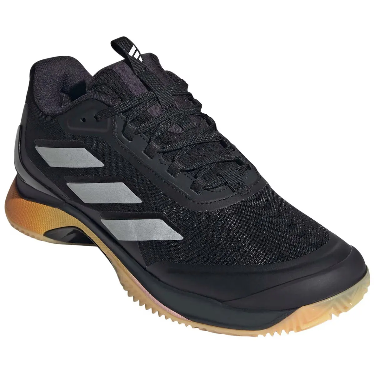 Adidas AVACOURT 2.0 CLAY женские теннисные кроссовки, черный/желтый — фото 4