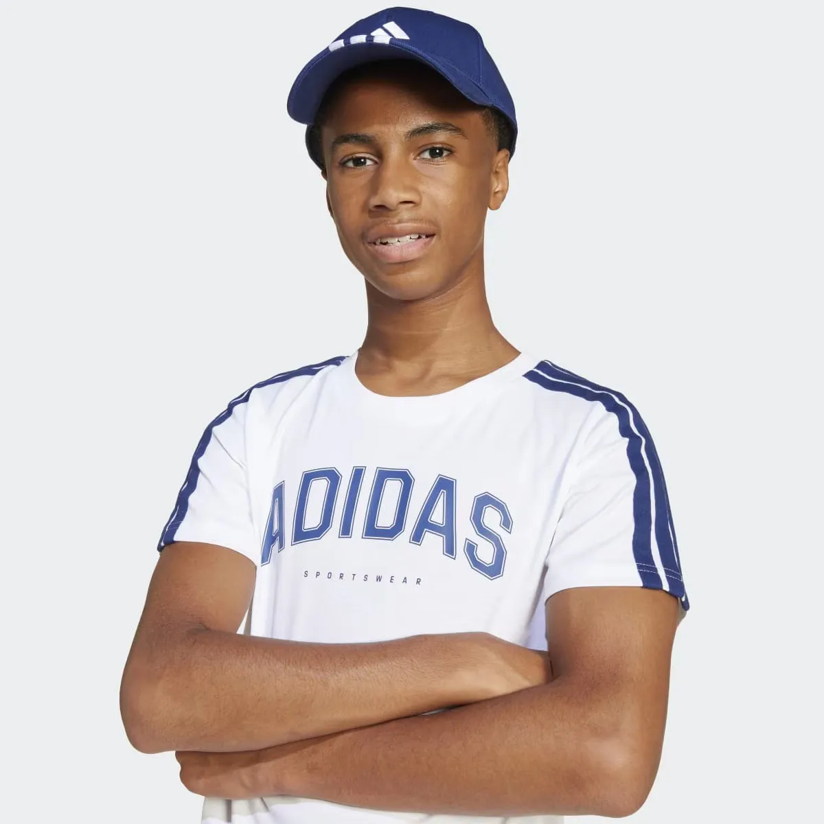 Детская футболка Adidas Codes Collegiate Graphic, белый — фото 3