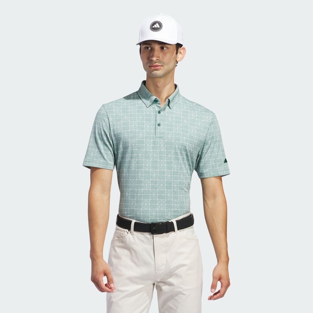 

Поло Adidas GO-TO Novelty Print Shirt, цвет College Green